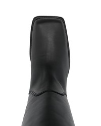 Bottines chelsea en cuir noires Eckhaus Latta