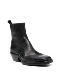 Bottines chelsea en cuir noires Premiata