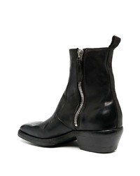 Bottines chelsea en cuir noires Premiata