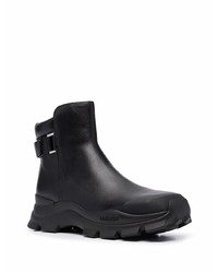 Bottines chelsea en cuir noires Ambush