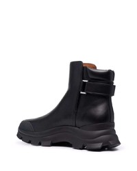 Bottines chelsea en cuir noires Ambush