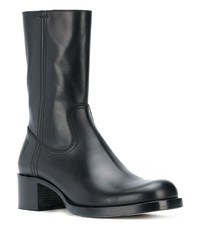 Bottines chelsea en cuir noires DSQUARED2