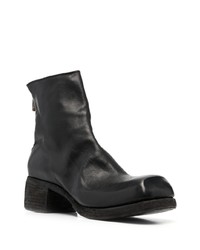 Bottines chelsea en cuir noires Guidi