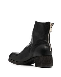 Bottines chelsea en cuir noires Guidi