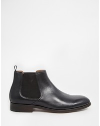 Bottines chelsea en cuir noires