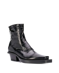 Bottines chelsea en cuir noires 1017 Alyx 9Sm