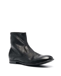 Bottines chelsea en cuir noires Officine Creative