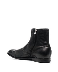 Bottines chelsea en cuir noires Officine Creative