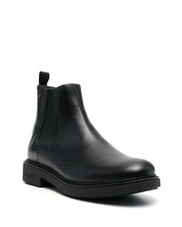 Bottines chelsea en cuir noires Pollini