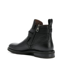 Bottines chelsea en cuir noires Salvatore Ferragamo