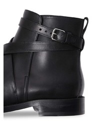 Bottines chelsea en cuir noires Burberry