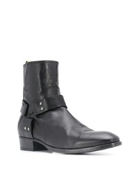 Bottines chelsea en cuir noires Officine Creative