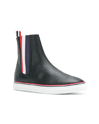 Bottines chelsea en cuir noires Thom Browne