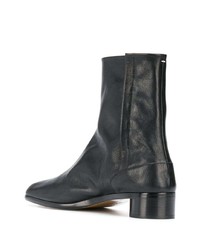 Bottines chelsea en cuir noires Maison Margiela