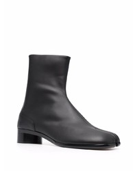 Bottines chelsea en cuir noires Maison Margiela