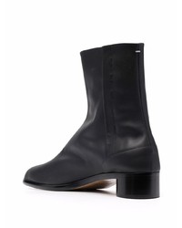 Bottines chelsea en cuir noires Maison Margiela