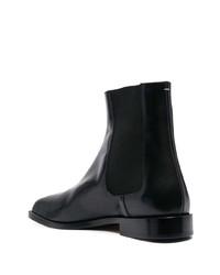 Bottines chelsea en cuir noires Maison Margiela