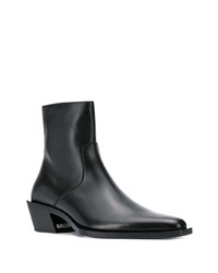 Bottines chelsea en cuir noires Balenciaga