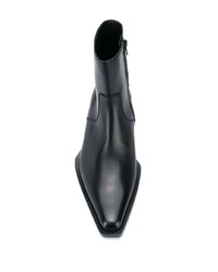 Bottines chelsea en cuir noires Balenciaga