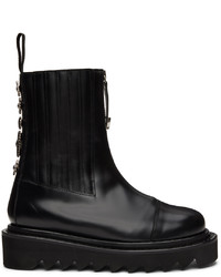 Bottines chelsea en cuir noires Toga Virilis