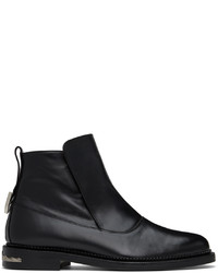 Bottines chelsea en cuir noires Toga Virilis