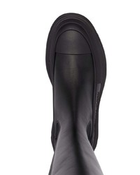 Bottines chelsea en cuir noires Alexander McQueen