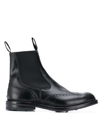 Bottines chelsea en cuir noires Tricker's