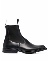 Bottines chelsea en cuir noires Tricker's