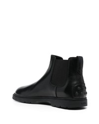 Bottines chelsea en cuir noires Tod's