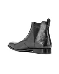 Bottines chelsea en cuir noires Karl Lagerfeld