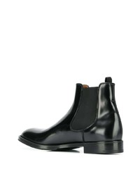 Bottines chelsea en cuir noires Premiata