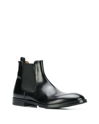 Bottines chelsea en cuir noires Premiata