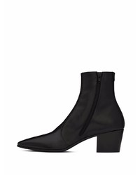 Bottines chelsea en cuir noires Saint Laurent