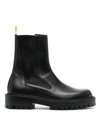 Bottines chelsea en cuir noires Vic Matie