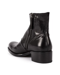 Bottines chelsea en cuir noires Premiata