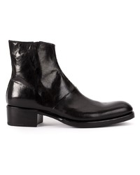 Bottines chelsea en cuir noires Premiata