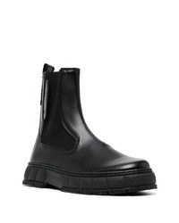 Bottines chelsea en cuir noires Viron