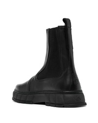 Bottines chelsea en cuir noires Viron