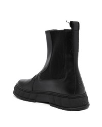 Bottines chelsea en cuir noires Viron