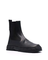 Bottines chelsea en cuir noires Viron