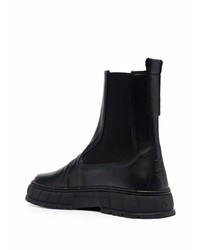 Bottines chelsea en cuir noires Viron