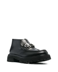 Bottines chelsea en cuir noires Ferragamo