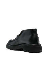 Bottines chelsea en cuir noires Ferragamo