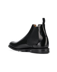 Bottines chelsea en cuir noires Church's