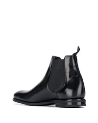 Bottines chelsea en cuir noires Church's