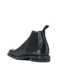 Bottines chelsea en cuir noires Church's