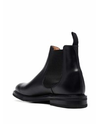 Bottines chelsea en cuir noires Church's