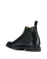 Bottines chelsea en cuir noires Church's