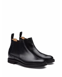 Bottines chelsea en cuir noires Church's