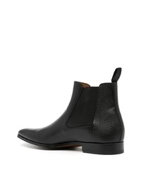 Bottines chelsea en cuir noires Magnanni